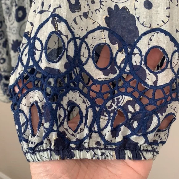 Chelsea & Violet Blue and White Print Dress Size XS - Picture 4 of 10